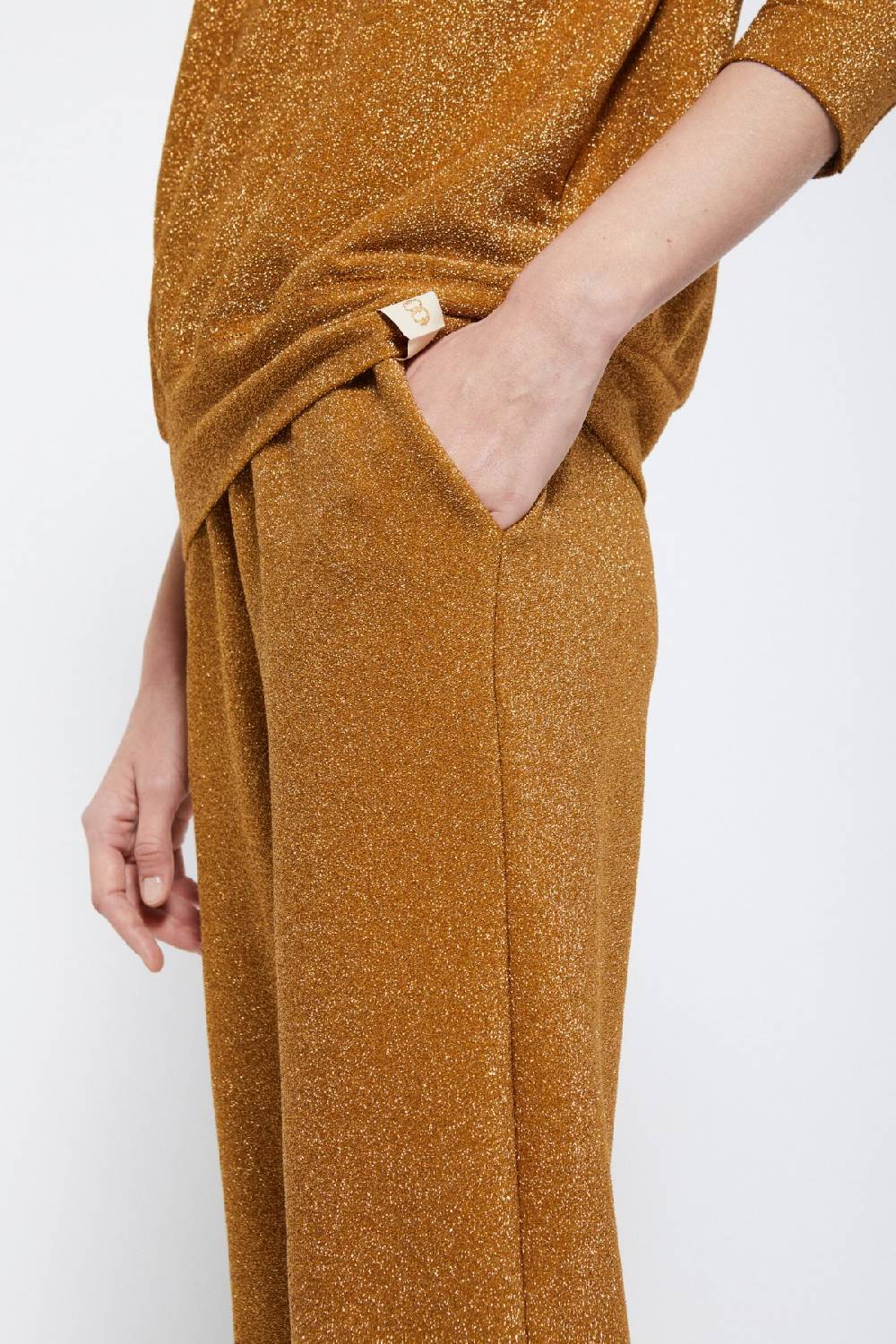 ottod'Ame Viscose trousers with lurex Vendita