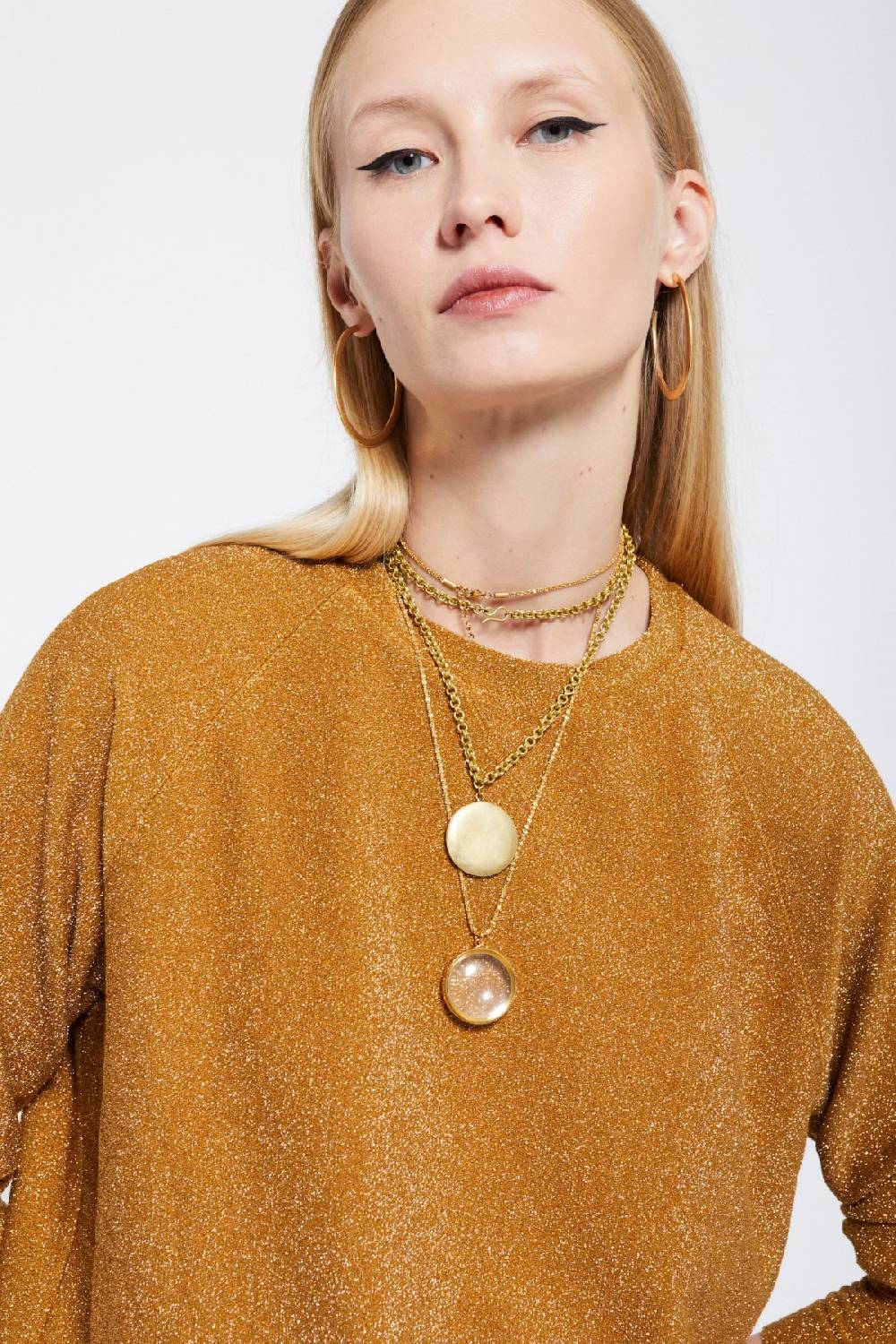 ottod'Ame Viscose blouse with lurex Promozione