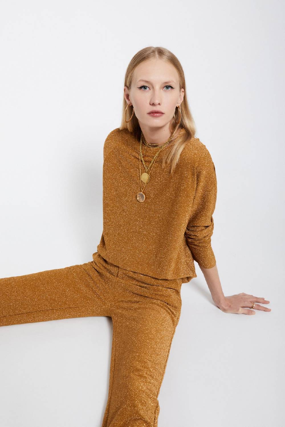 ottod'Ame Viscose blouse with lurex Promozione