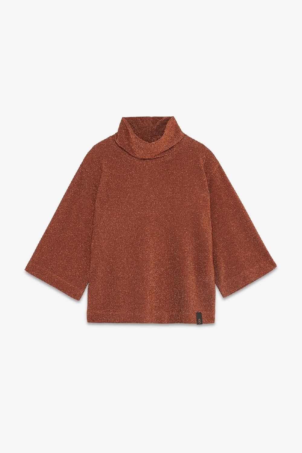 ottod'Ame Viscose blouse with lurex and flared sleeves Soddisfazione Garantita