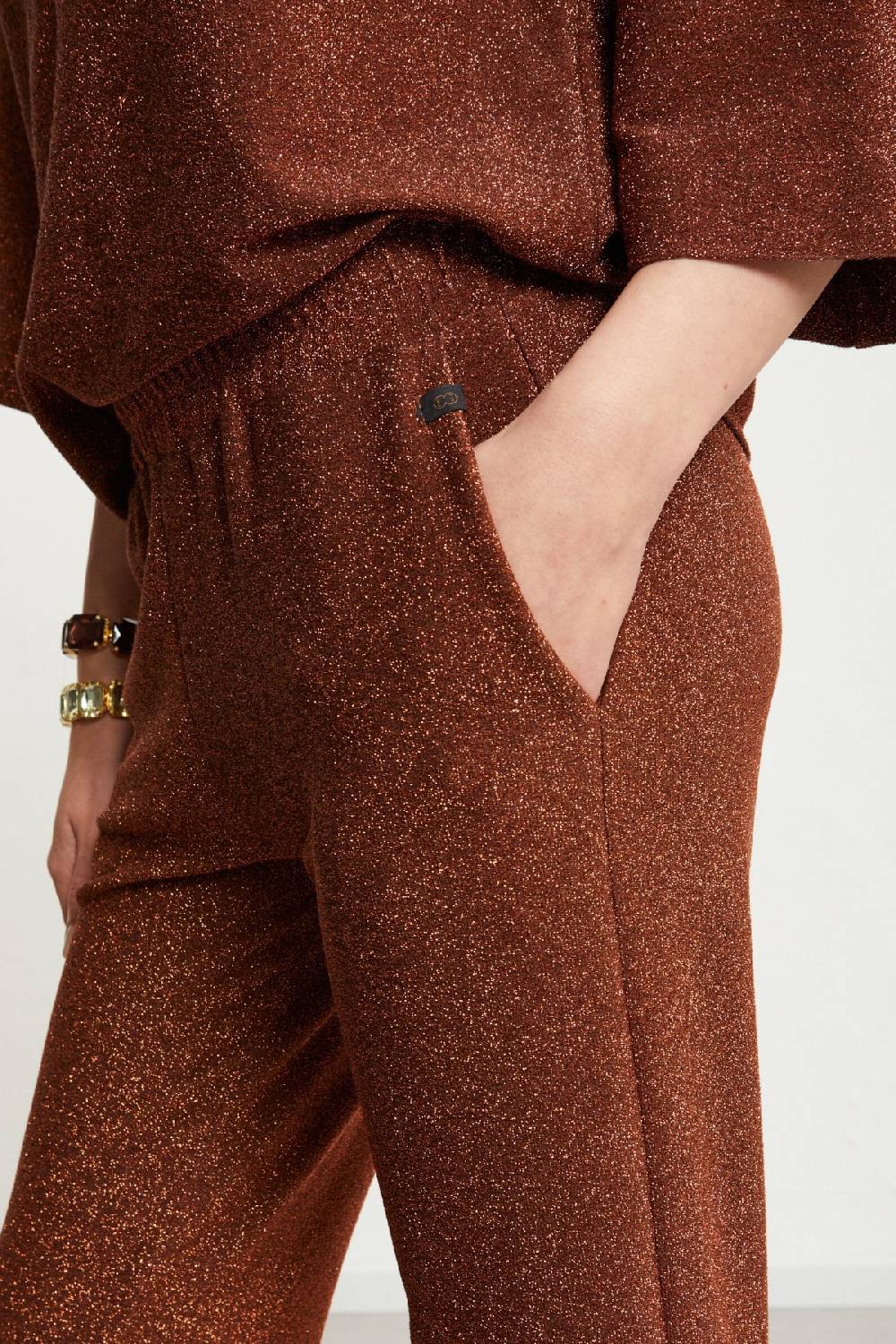 ottod'Ame Viscose trousers with lurex Qualità Garantita