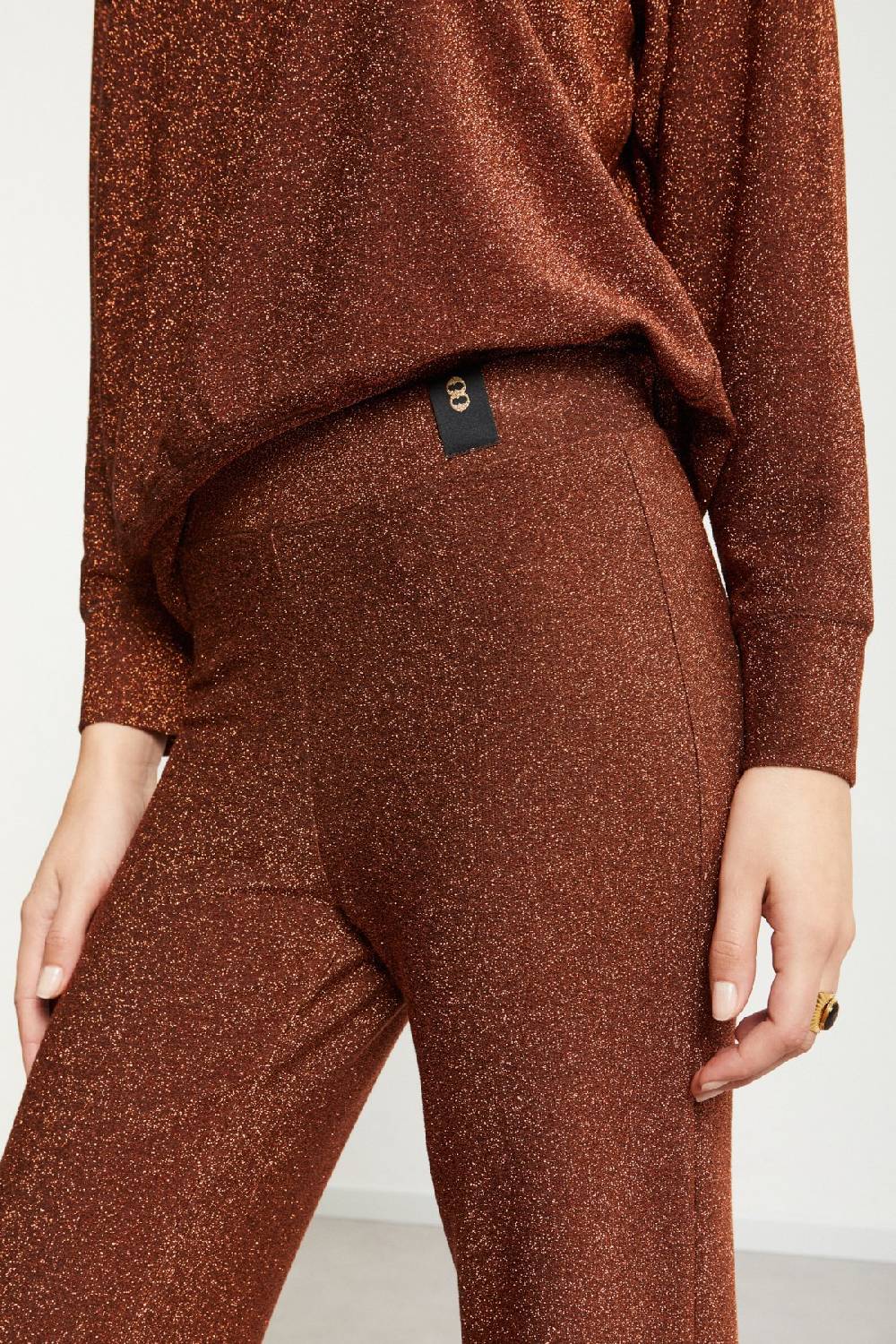 ottod'Ame Viscose trousers with lurex Negozi Online