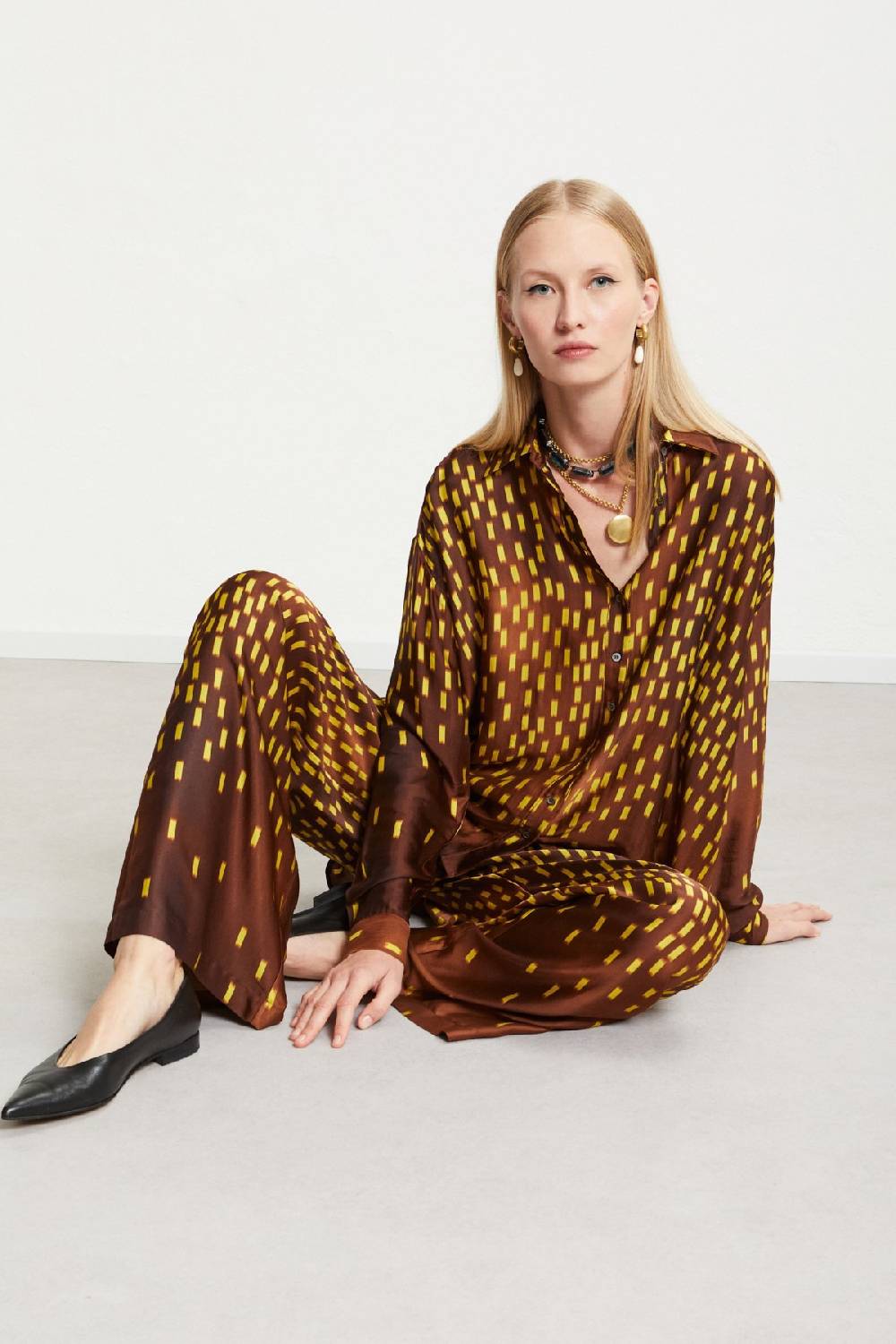 ottod'Ame Viscose palazzo trousers Economico
