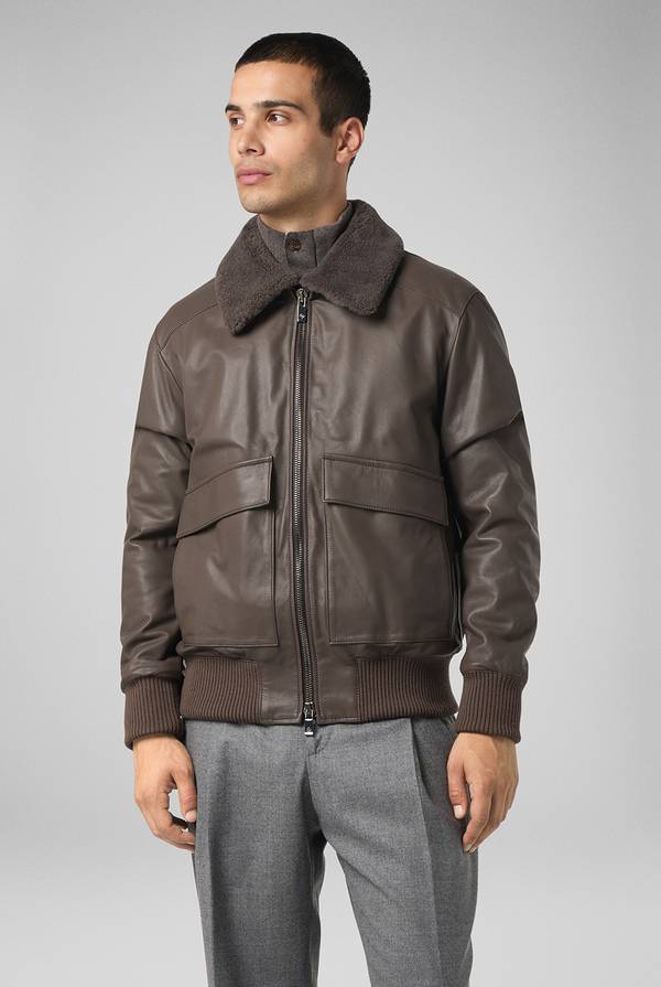 Pal Zileri Bomber in pelle modello Aviator Offerte