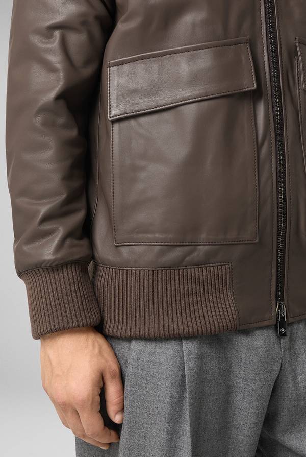 Pal Zileri Bomber in pelle modello Aviator Offerte