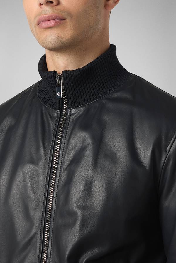 Pal Zileri Bomber in pelle con colletto stand up Hotsell