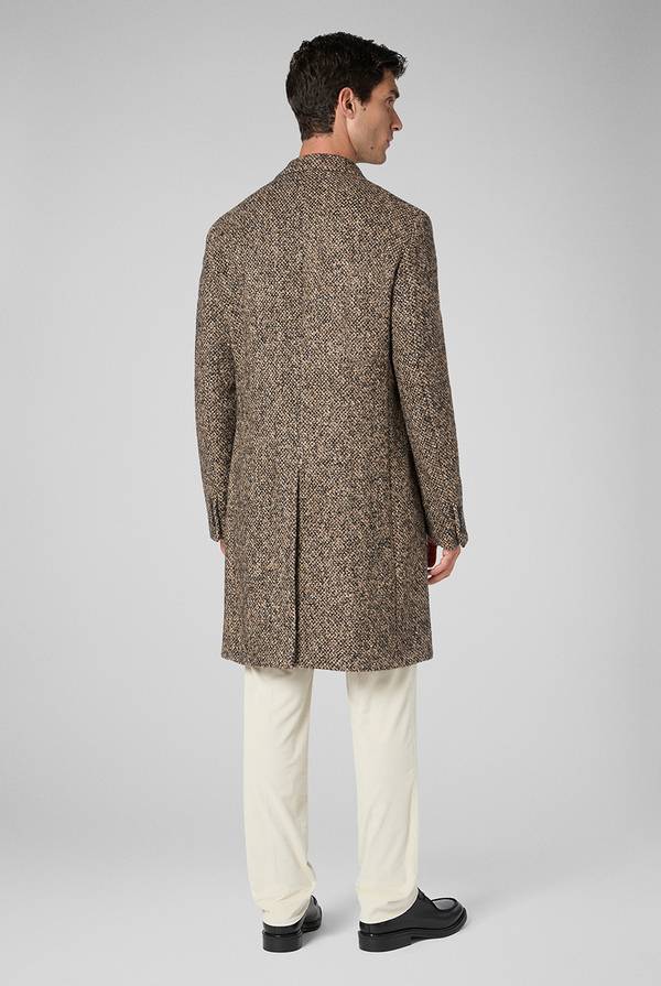Pal Zileri Cappotto in bouclè, seta e mohair Spedizione Gratuita