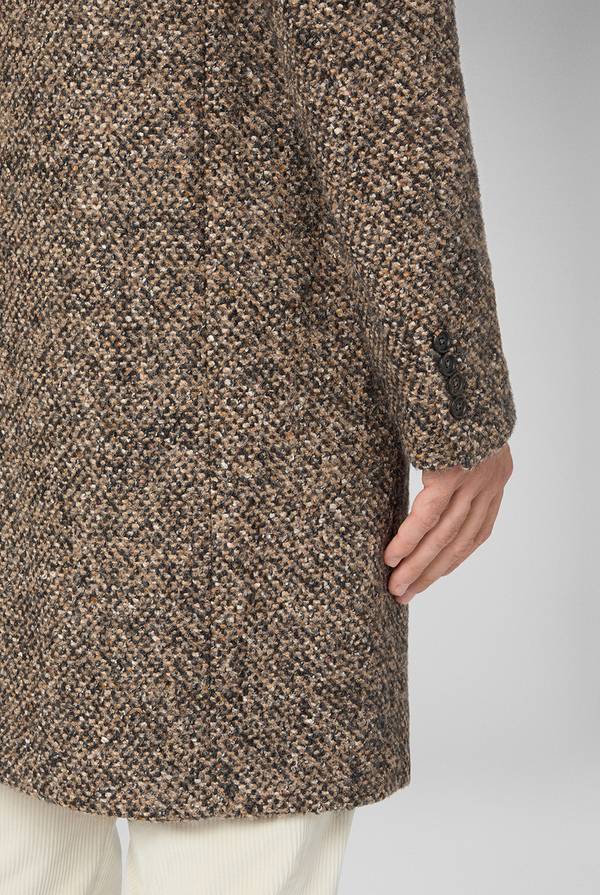 Pal Zileri Cappotto in bouclè, seta e mohair Spedizione Gratuita