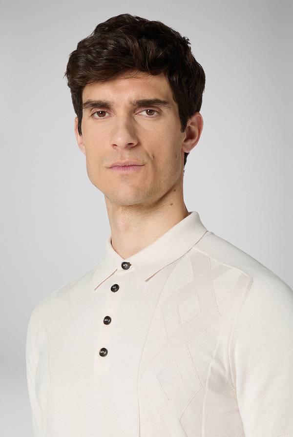 Pal Zileri Polo in maglia con calati Vendita Economica