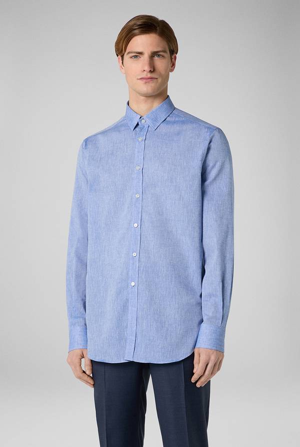 Pal Zileri Camicia in lino e cotone Italia