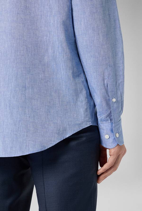 Pal Zileri Camicia in lino e cotone Italia