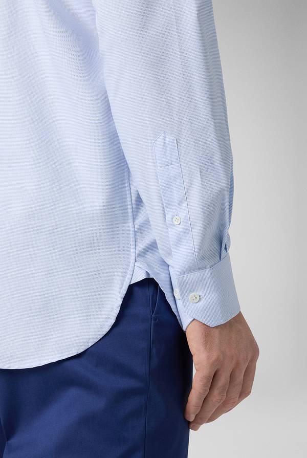 Pal Zileri Camicia azzurra con micro struttura Pezzi Unici