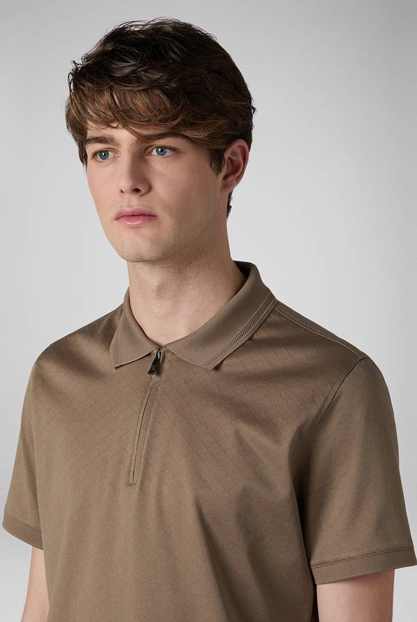 Pal Zileri Polo con monogramma allover Acquista Ora