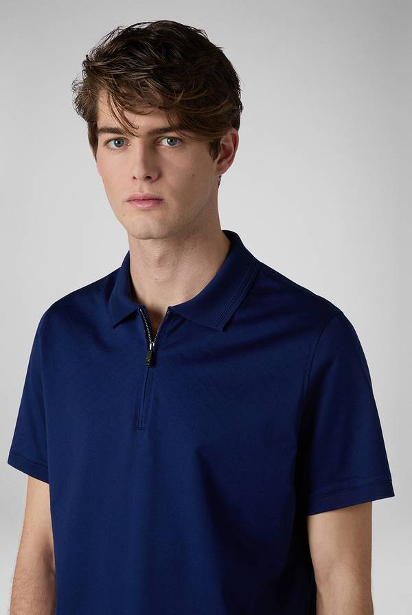 Pal Zileri Polo con monogramma allover Consegna Veloce