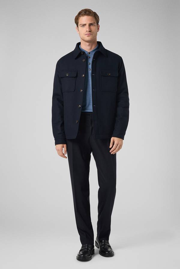 Pal Zileri Pantaloni doppia pince in lana stretch Nuova