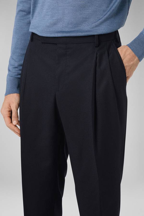 Pal Zileri Pantaloni doppia pince in lana stretch Nuova