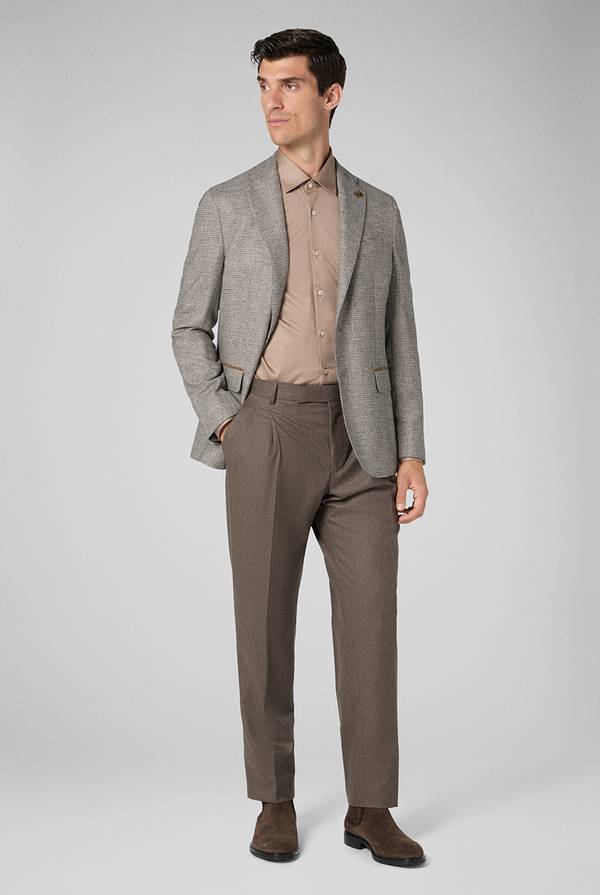 Pal Zileri Pantaloni doppia pince in pura lana Moda