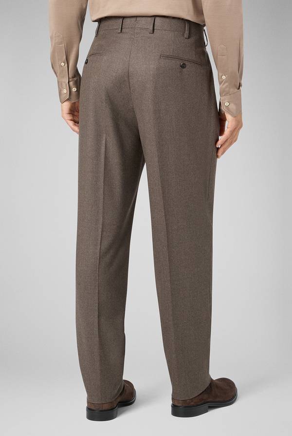 Pal Zileri Pantaloni doppia pince in pura lana Moda