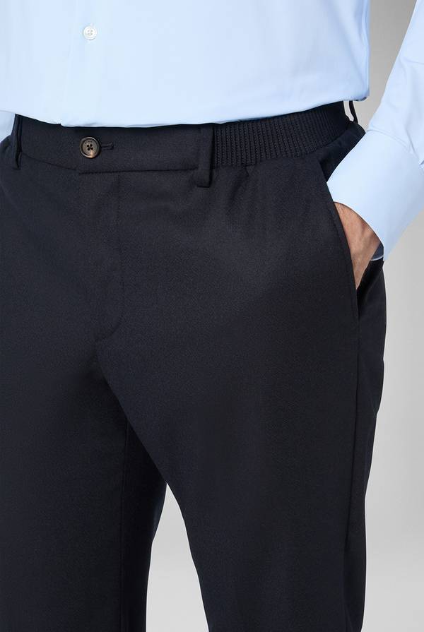 Pal Zileri Pantaloni in lana stretch con banda elastica Italy