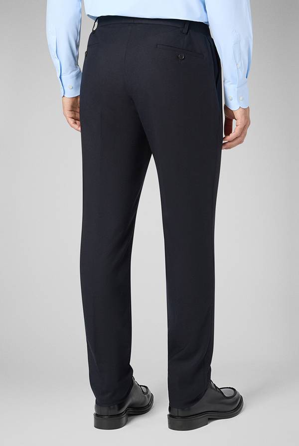 Pal Zileri Pantaloni in lana stretch con banda elastica Italy