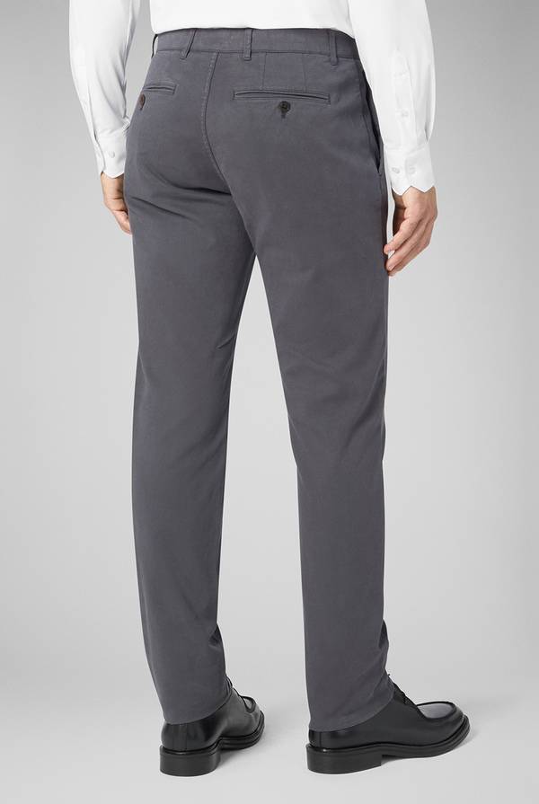 Pal Zileri Pantaloni chino tinti in capo in cotone e tencel stretch Spedizione Gratuita