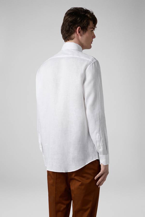 Pal Zileri Camicia in lino bianca Qualità
