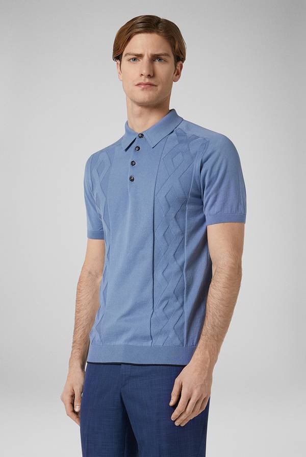 Pal Zileri Polo in maglia con calati Promozione temporanea