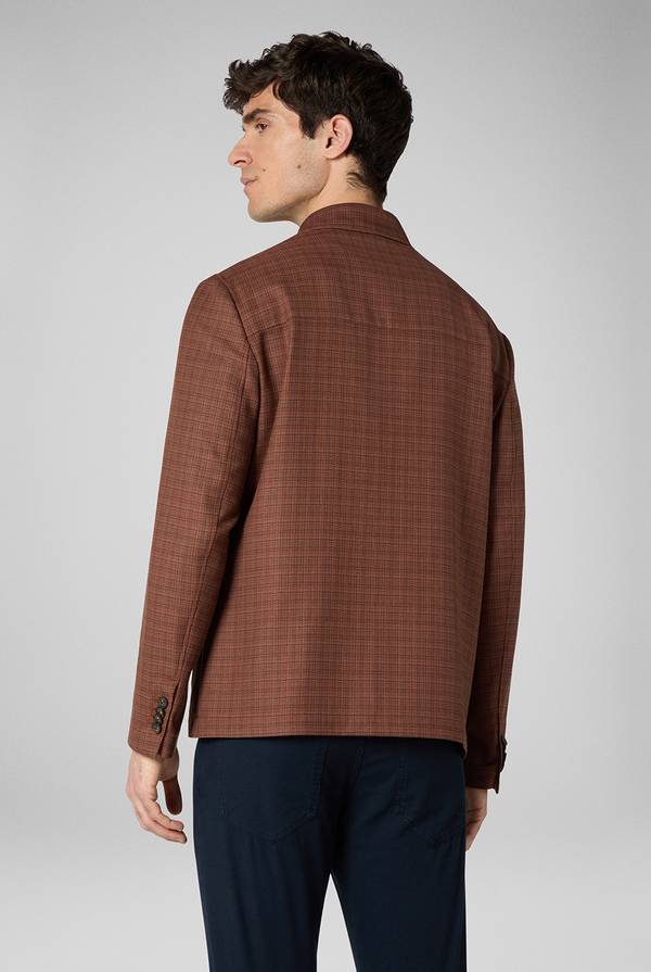 Pal Zileri Giacca camicia con motivo micro check Vendite Flash