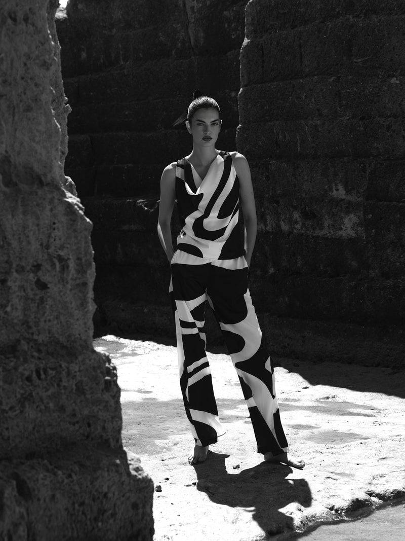 Paola T. Pantalone palazzo stampa wave Saldi Di Fabbrica