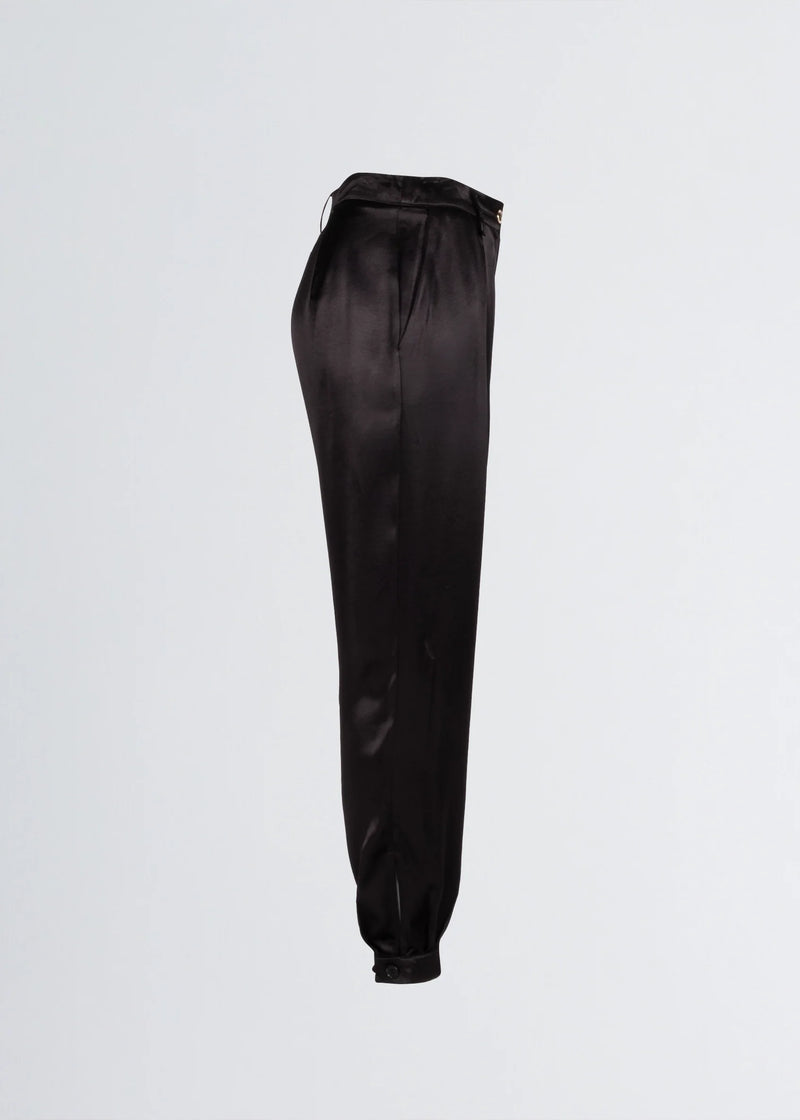 Paola T. Pantalone jogger in raso di viscosa Qualità Garantita