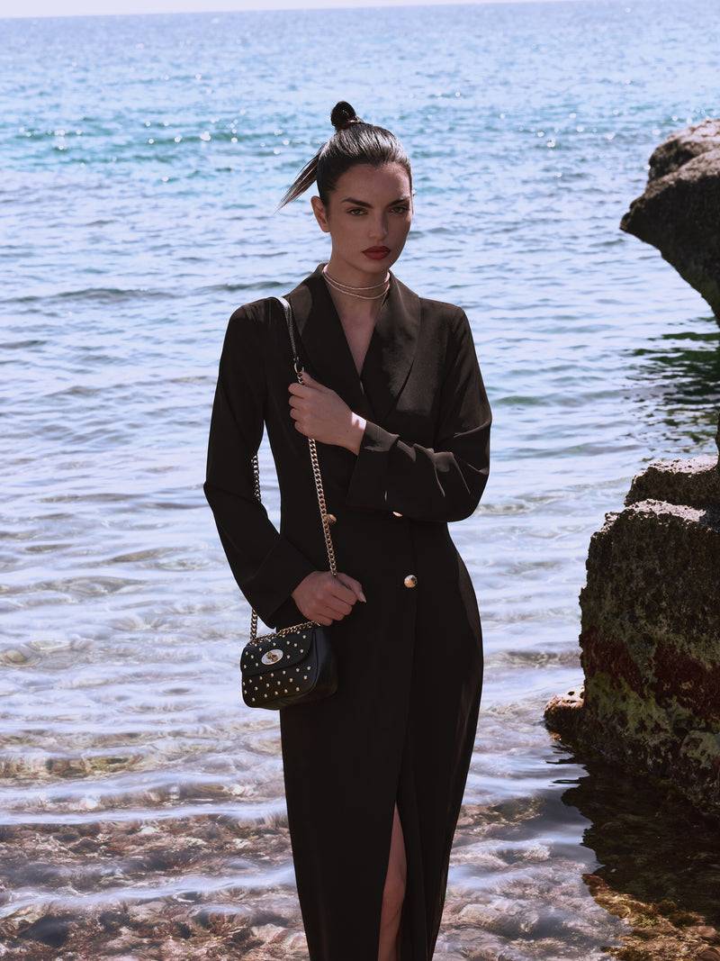 Paola T. Robe-manteau in cady fluid strech Convenienza