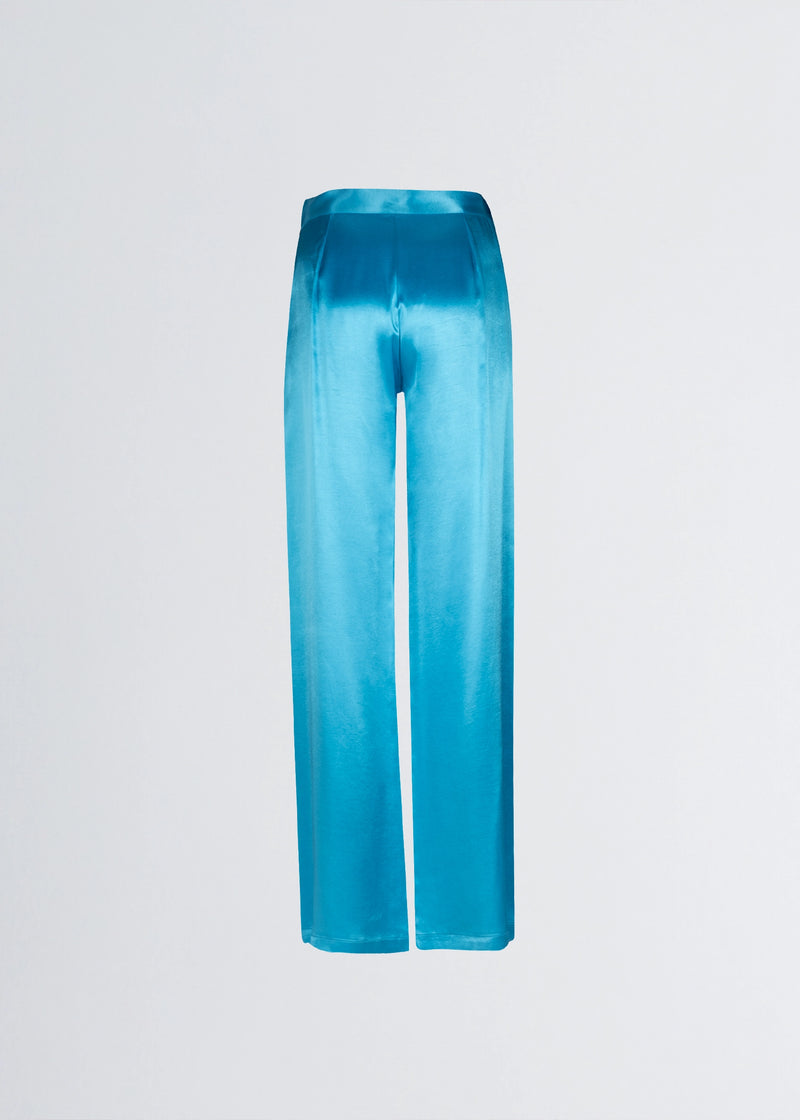Paola T. Pantalone palazzo in raso di viscosa In Vendita