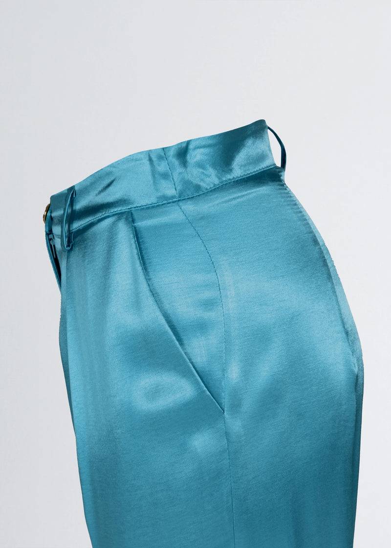 Paola T. Pantalone jogger in raso di viscosa Vendita Calda
