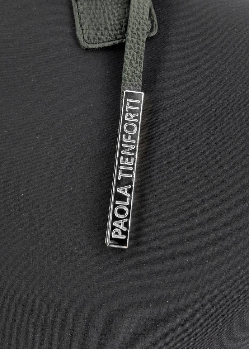 Paola T. Bauletto large in neoprene con dettagli argento Spedizione Gratuita
