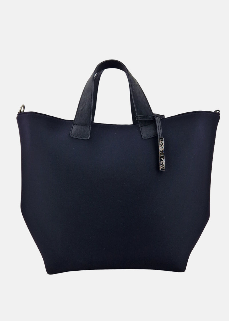Paola T. Shopper in neoprene con pendente argento Negozi Online