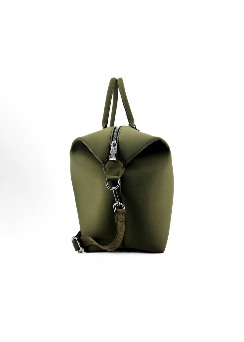 Paola T. Bauletto large in neoprene con dettagli argento Promozione Limitata