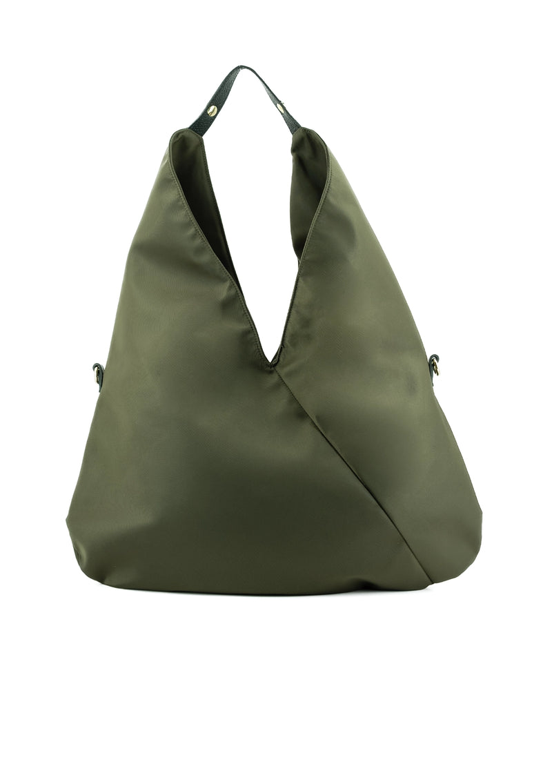 Paola T. Sacca hobo in nylon con dettagli oro Economico