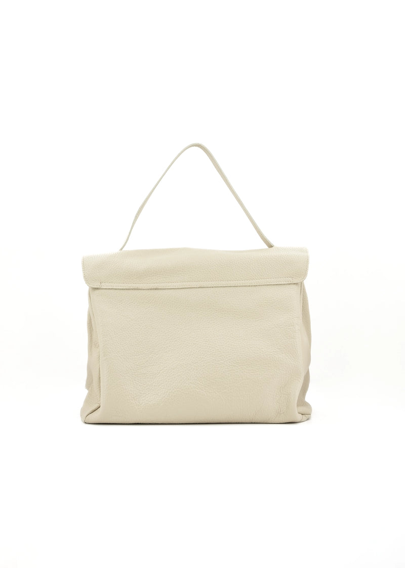 Paola T. Shopper medium in pelle morbida con dettagli oro Moda