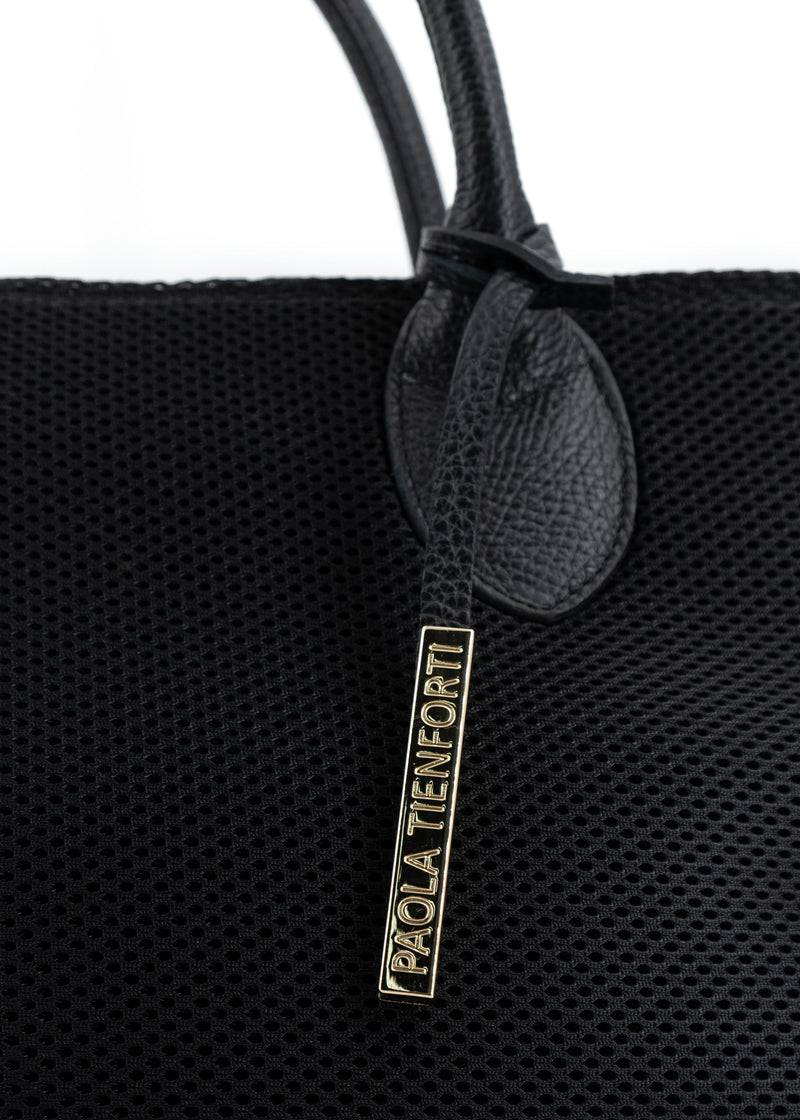 Paola T. Shopper in traforato con pendente argento In Linea