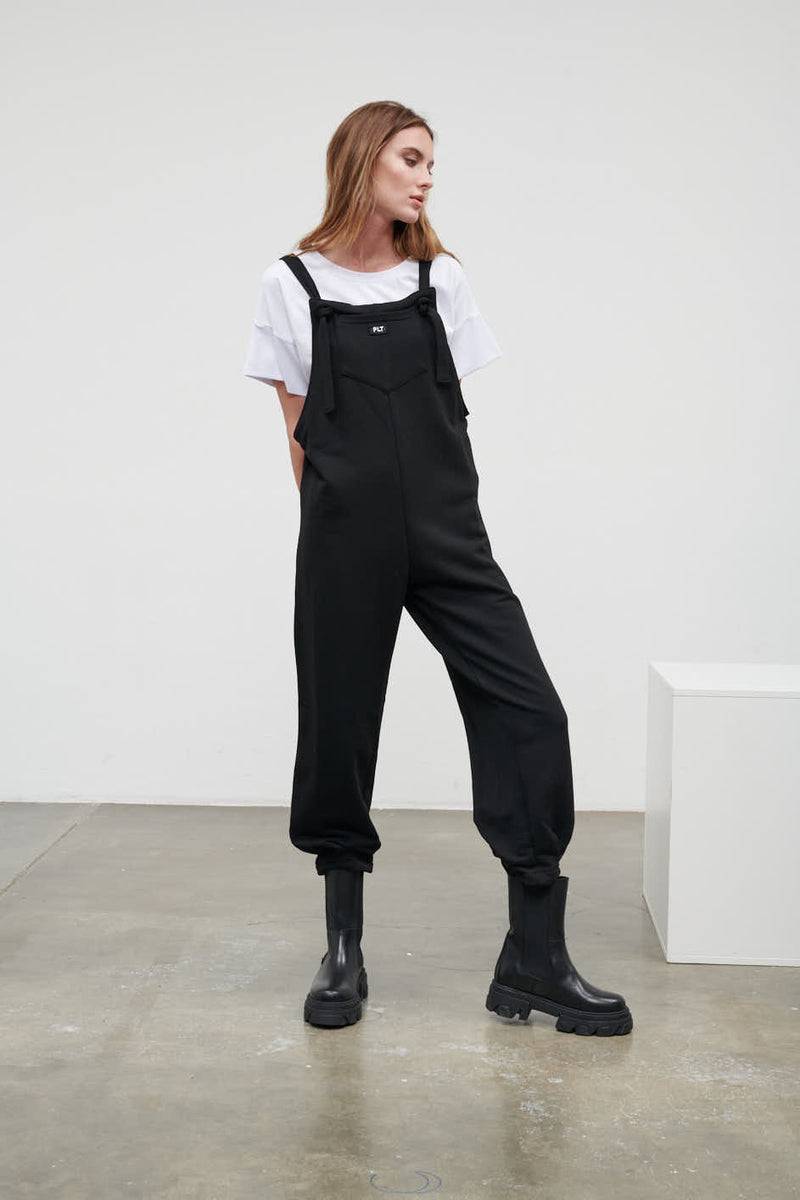 Paola T. Salopette in cotone stretch Consegna Veloce