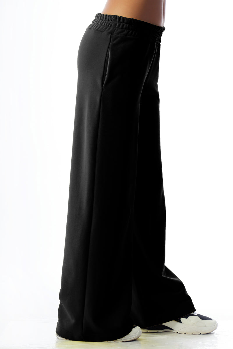 Paola T. Pantalone palazzo in cotone stretch Presa