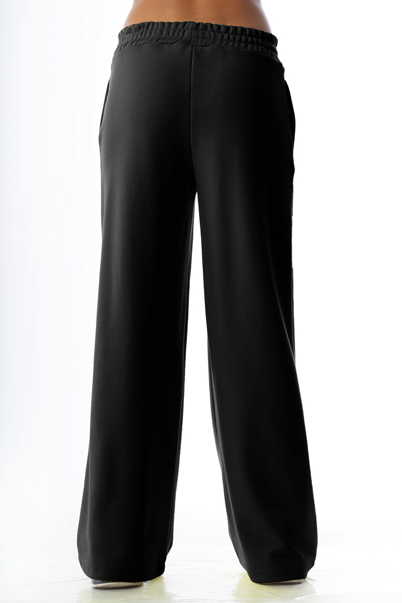 Paola T. Pantalone palazzo in cotone stretch Presa