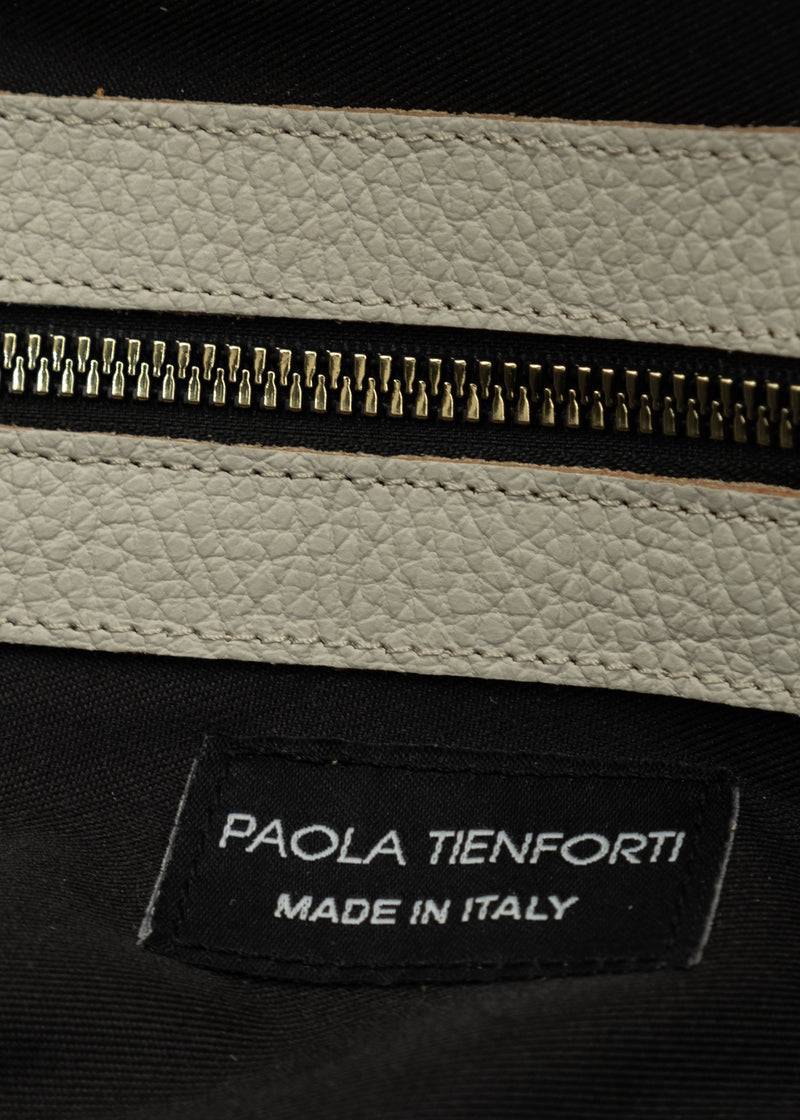 Paola T. Shopper large in pelle morbida con dettagli oro Outlet