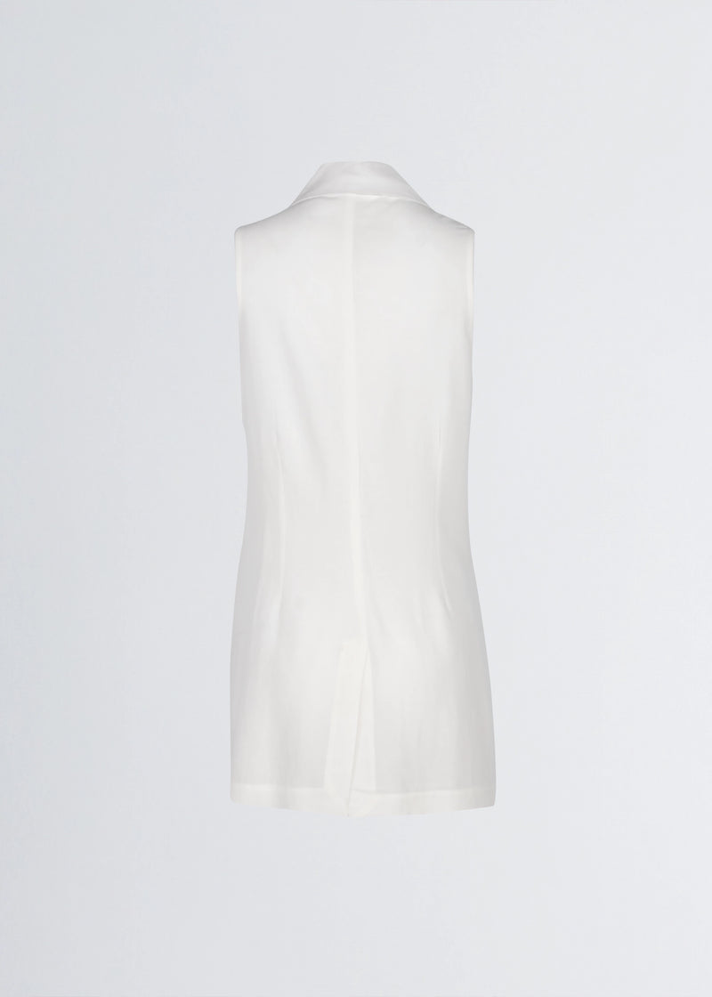 Paola T. Gilet in lino e viscosa Nuova