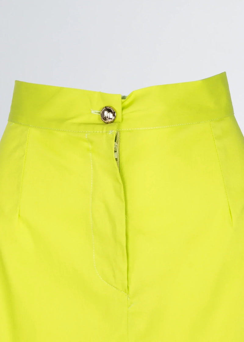 Paola T. Gonna in cotone stretch con tasconi Online