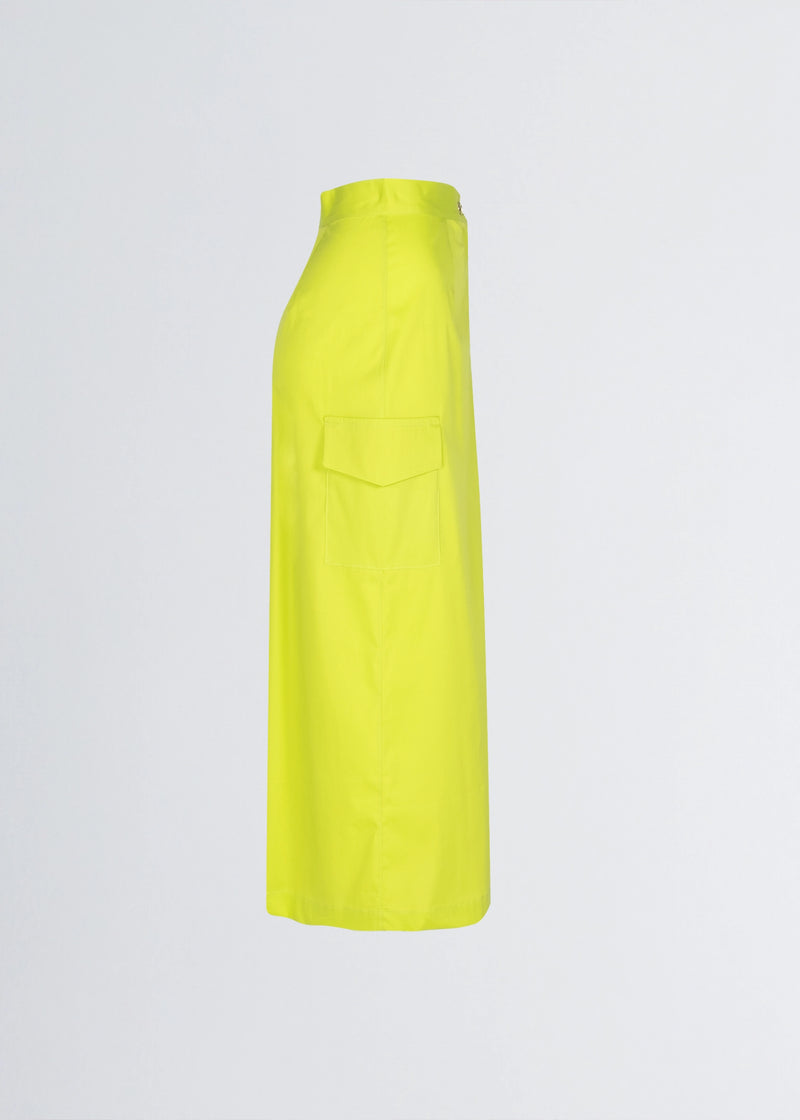 Paola T. Gonna in cotone stretch con tasconi Online