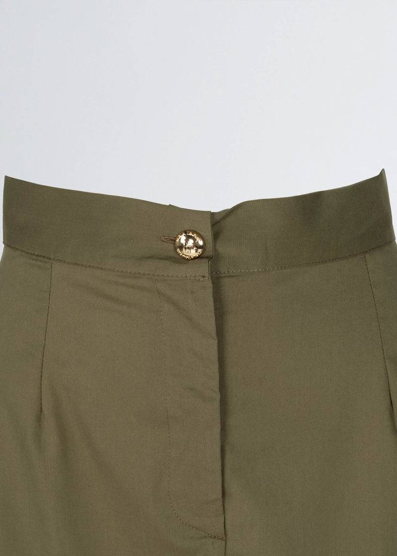 Paola T. Gonna in cotone stretch con tasconi Saldi