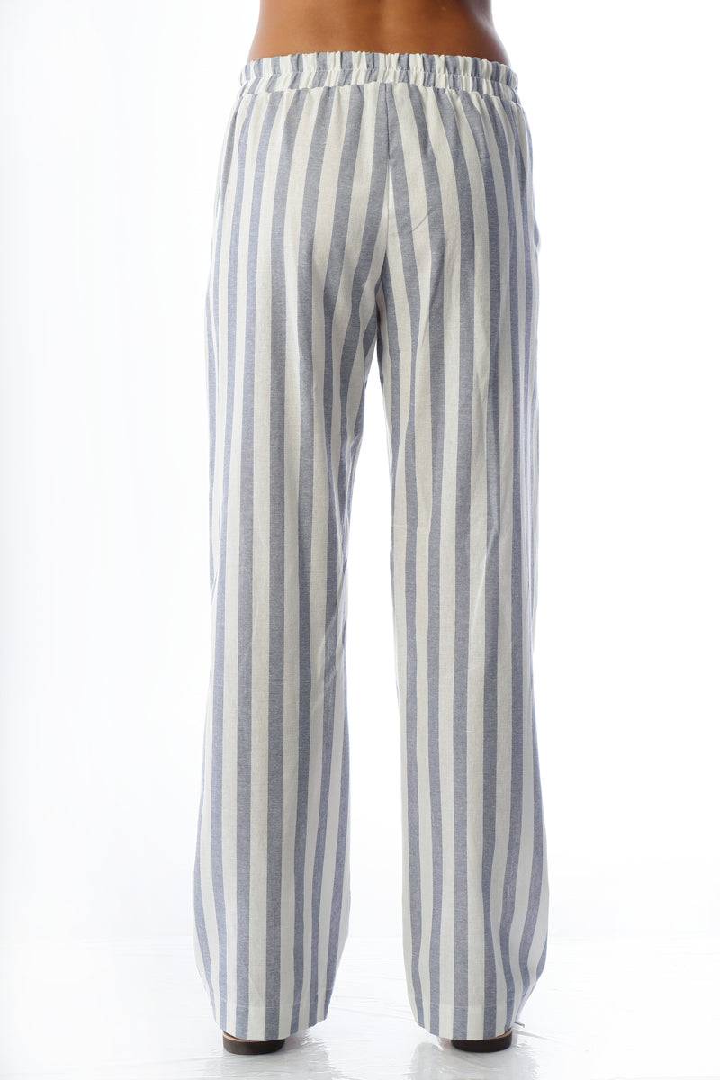 Paola T. Pantalone palazzo in puro cotone Saldi Di Fabbrica