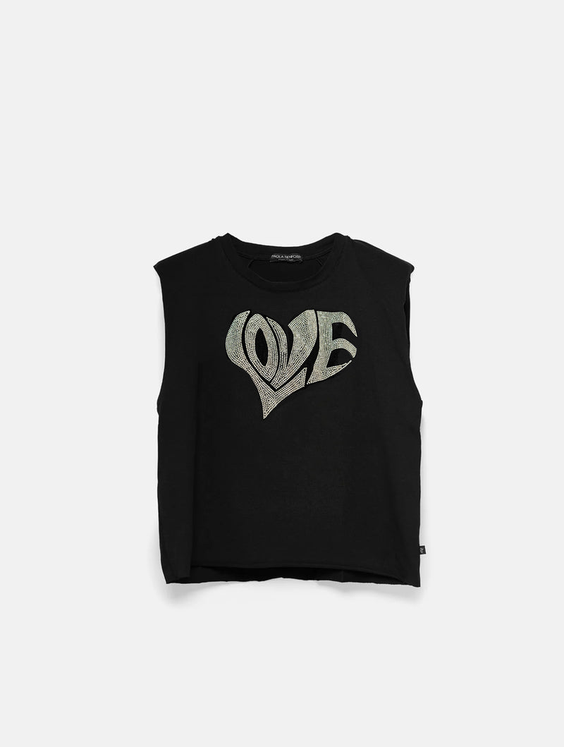 Paola T. T-shirt smanicata Heart Negozi Online
