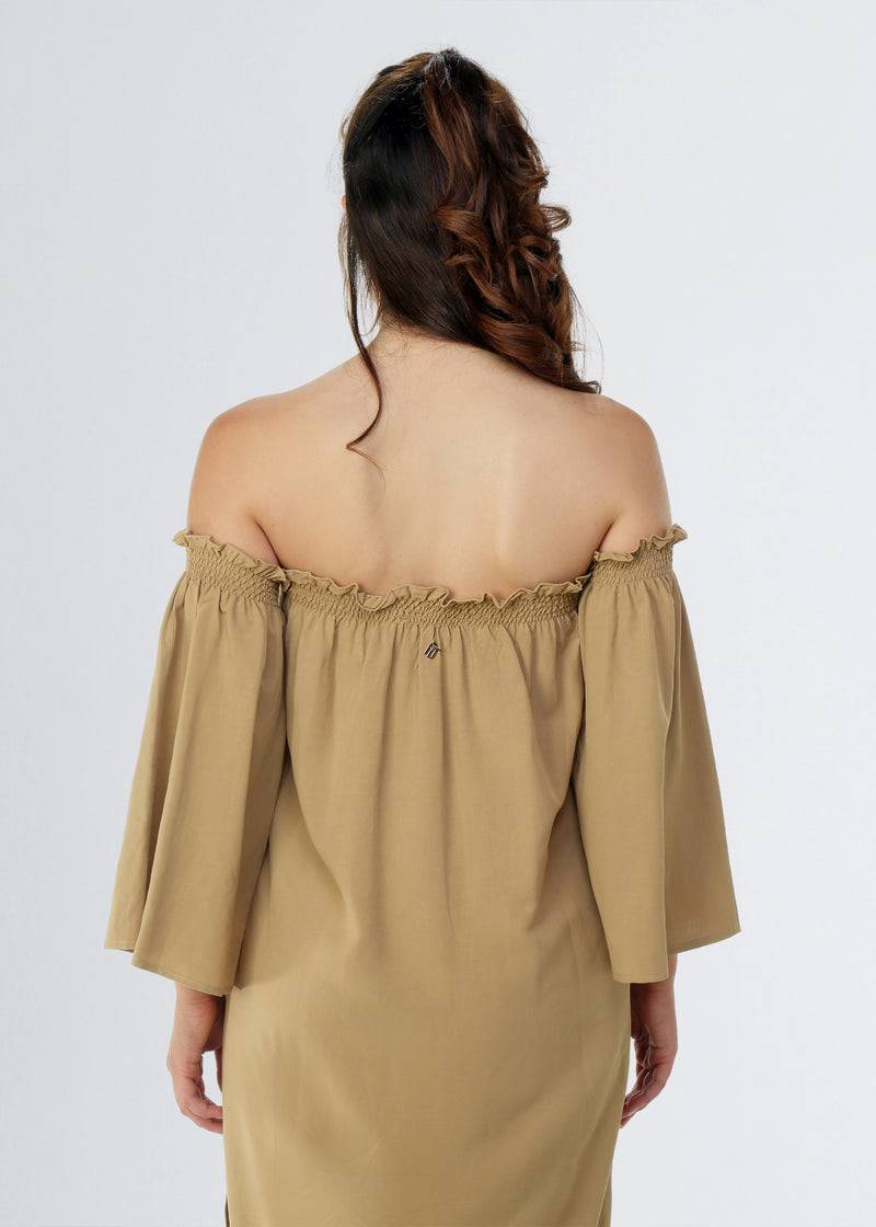 Paola T. Abito lungo lino e viscosa Shopping Online